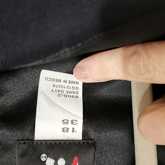 Blauer Uniform Shirt Worsted Wool Long Sleeved Flat Pocket Extra Long size 18 35 - Picture 6 of 10